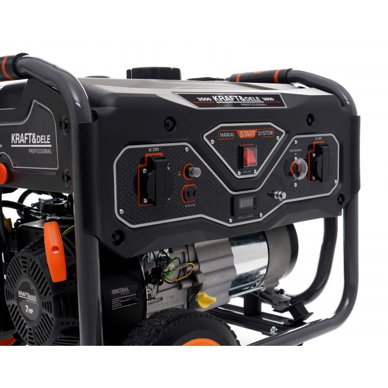 Benzininis vienfazis elektros generatorius 3,2 / 3,5KW KD695 - Sodrinta.lt