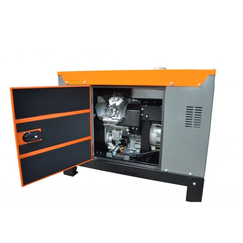 Dyzelinis trifazis elektros generatorius 12kW/13kW, 220V/380V Kraftdele KD152 - Sodrinta.lt