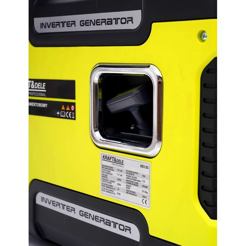 Inverterinis benzininis elektros generatorius 1900W Kraftdele KD133 - Sodrinta.lt