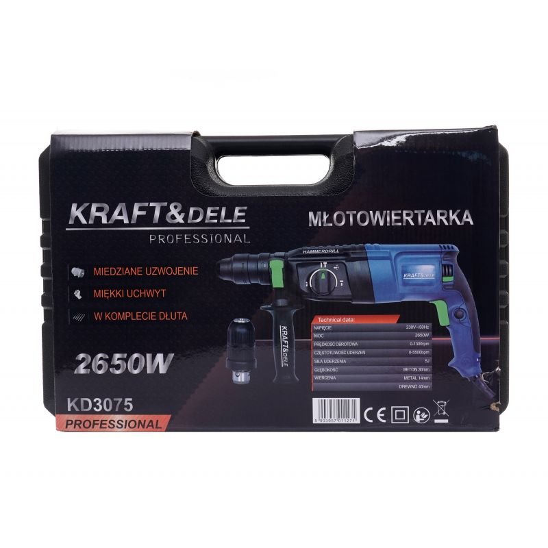 Perforatorius KD3075 su papildomu griebtuvu 2650W - Sodrinta.lt