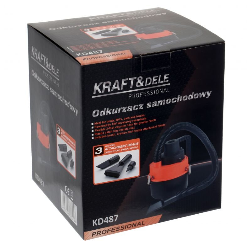 Dulkių siurblys 12V. 155W. automobiliui KD487 - Sodrinta.lt