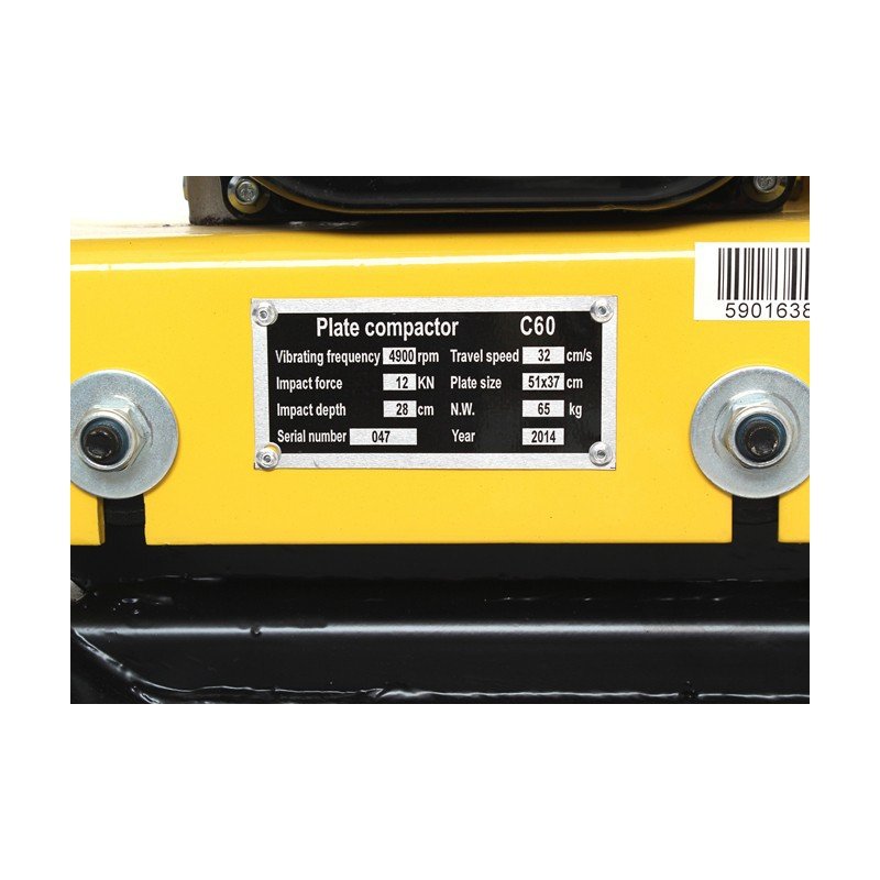Kraftdele KD1180 Vibroplokštė 5,5AG 65KG - Sodrinta.lt