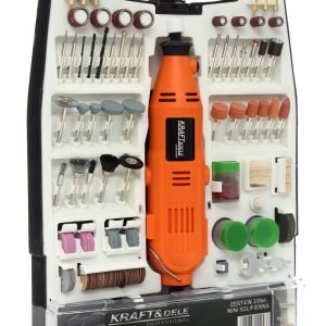 Mini šlifuoklis Kraft&Dele 270W + priedai - 235 elementai KD10245 - Sodrinta.lt