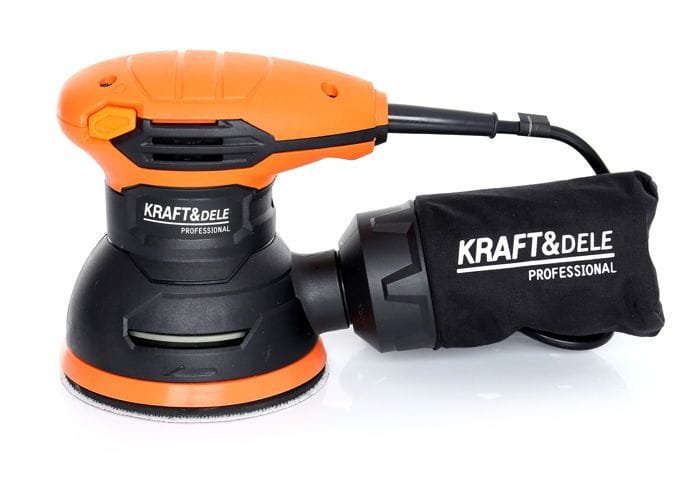 EKSCENTRINIS ŠLIFUOKLIS 110W + DULKIŲ MAIŠAS KD1684 - Sodrinta.lt