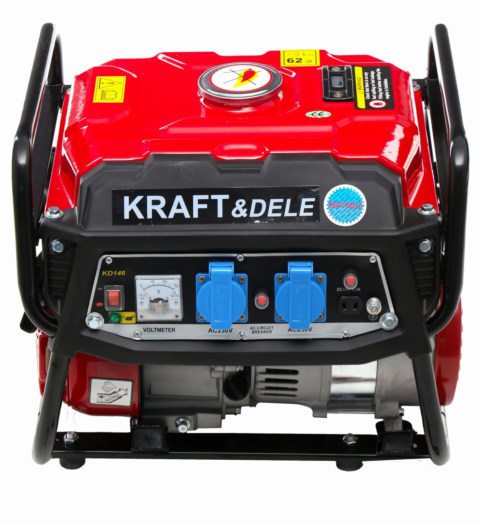 Benzininis vienfazis elektros generatorius 1500W KD146 - Sodrinta.lt