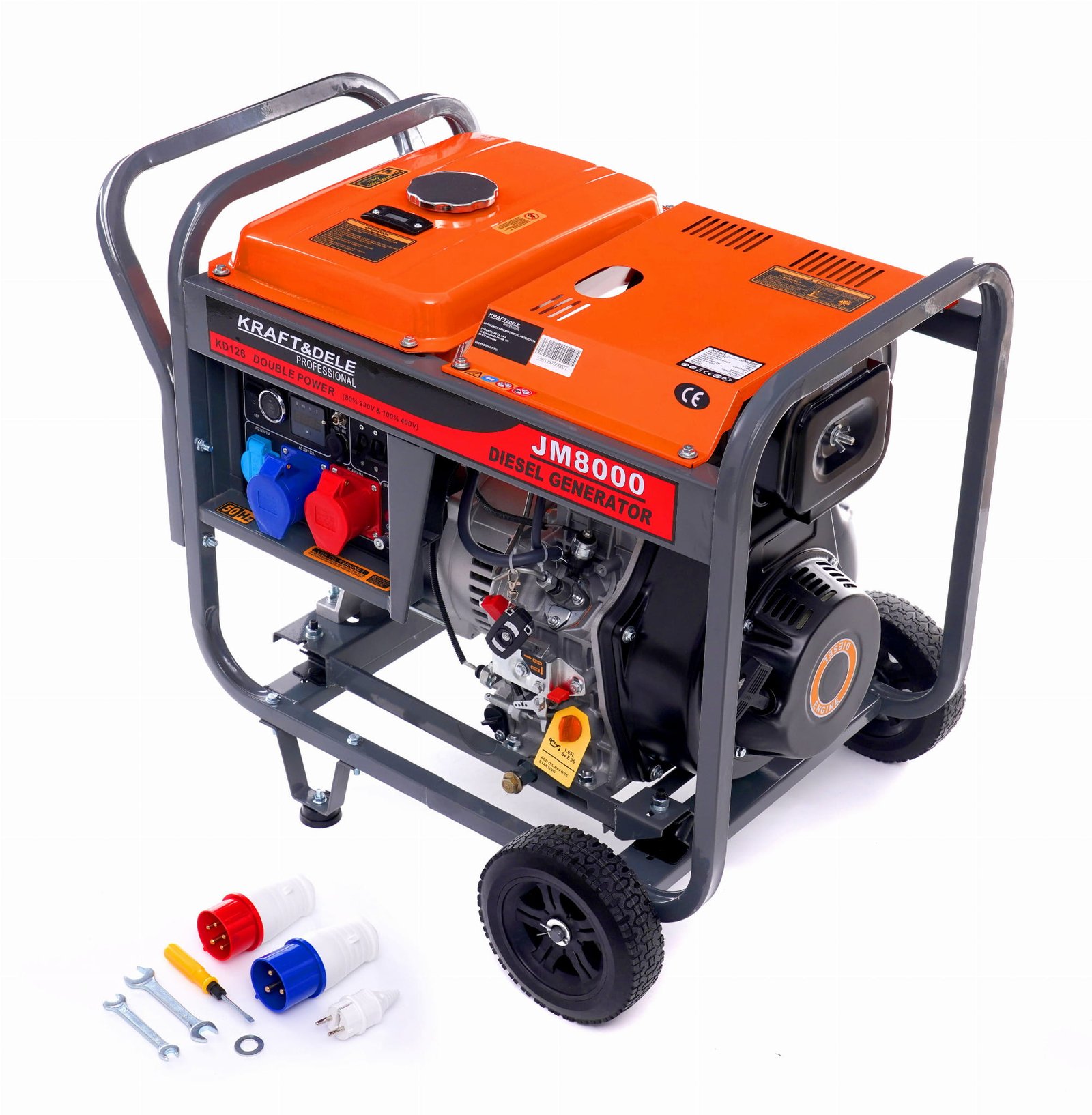 Benzininis trifazis elektros generatorius KD126 8KW 80% 230/380V - Sodrinta.lt