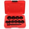 Pažeistų veržlių atsukėjų rinkinys (10vnt)(9-19mm) KD10269 - Sodrinta.lt