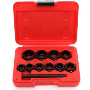 Pažeistų veržlių atsukėjų rinkinys (10vnt)(9-19mm) KD10269 - Sodrinta.lt