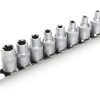 Torx galvučių rinkinys 8 vnt. 3/8