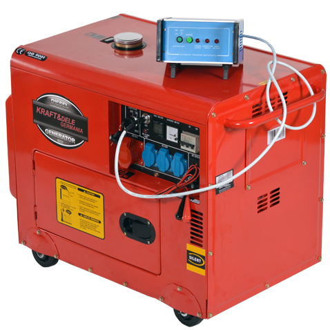 Dyzelinis trifazis elektros generatorius KRAFT&DELE 7000W 12/230/400V (KD121 2K) - Sodrinta.lt