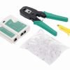 Tinklo įrankių rinkinys su testeriu, spaustuvu ir RJ45 kištukais KD10882 - Sodrinta.lt