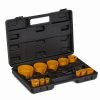 17 dalių skylamušių rinkinys medžiui ir metalui 19–76 mm + adapteris KD10758 - Sodrinta.lt