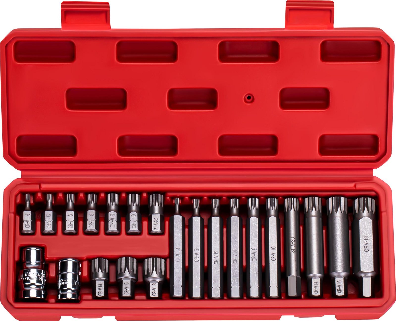 Zestaw bitów M4-M18 SPLINE 22 el. KD10539 - Sodrinta.lt