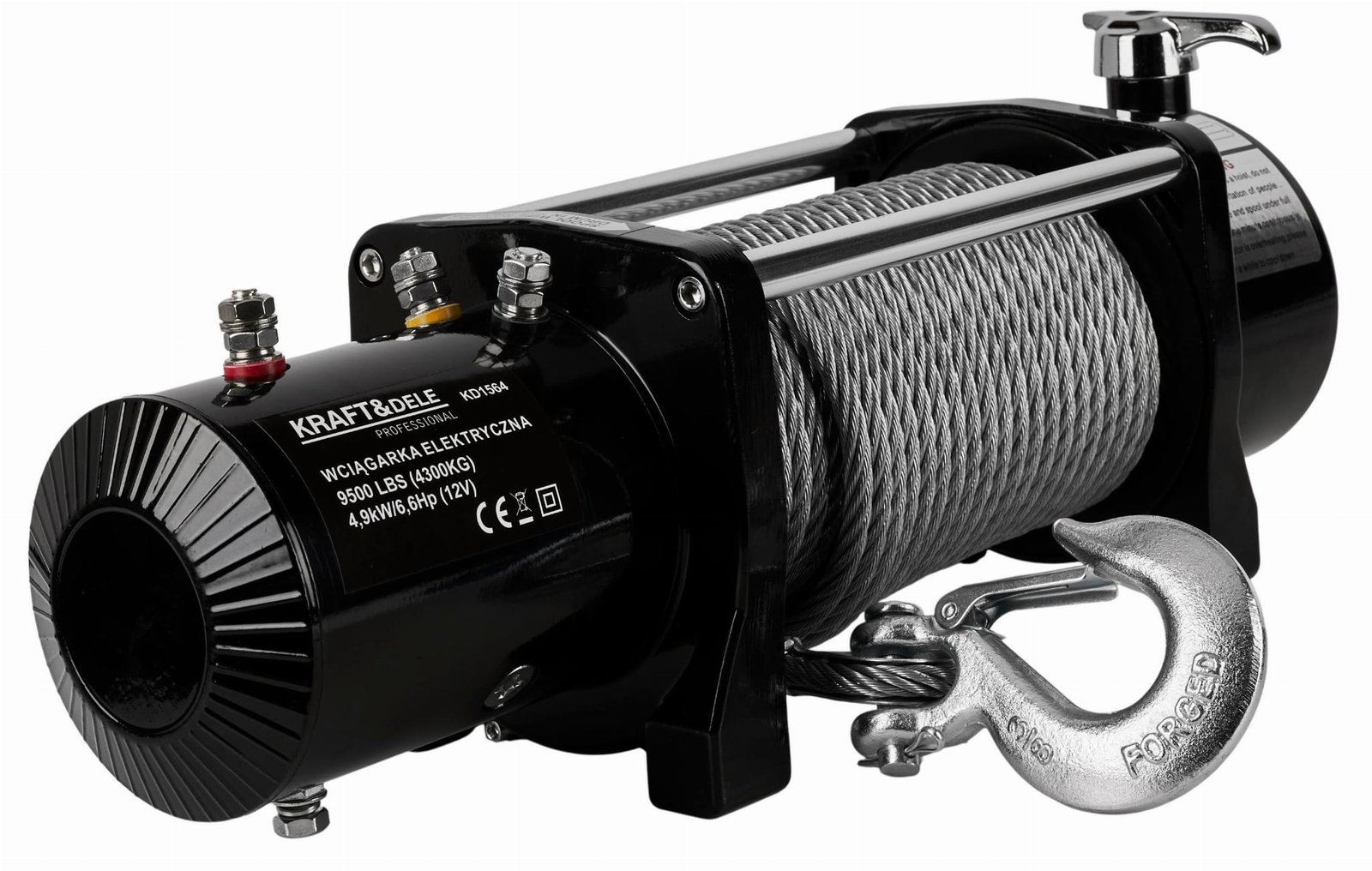 Elektrinė gervė KD1564 9500LBS 12V - Image 6