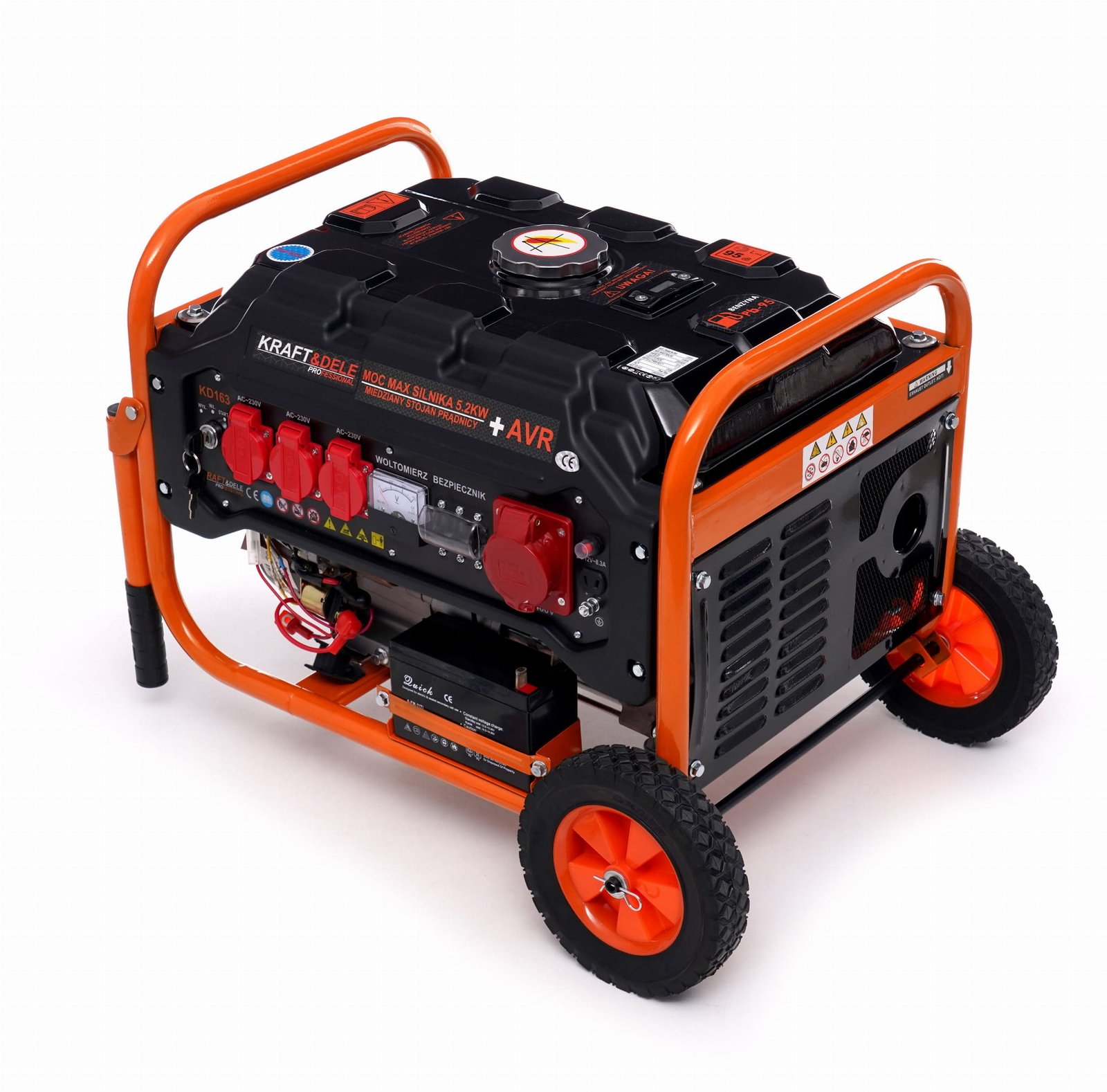 Elektros generatorius 3500W 12/230V/380V KD163 - Sodrinta.lt