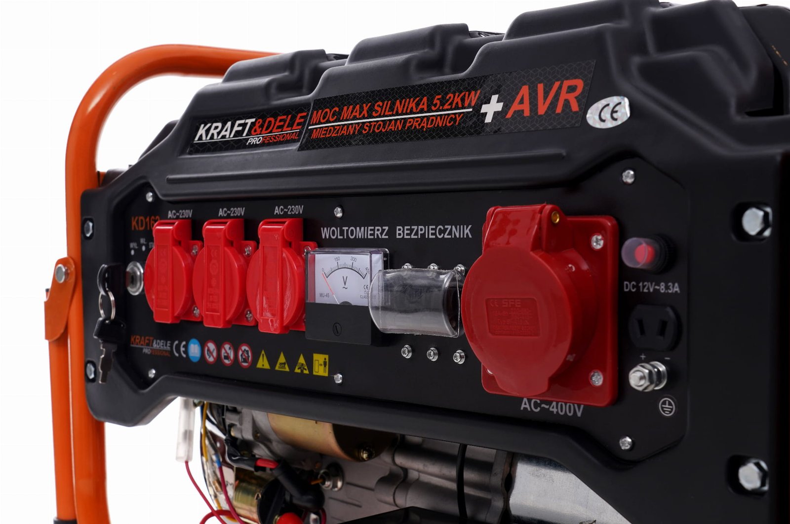 Elektros generatorius 3500W 12/230V/380V KD163 - Sodrinta.lt