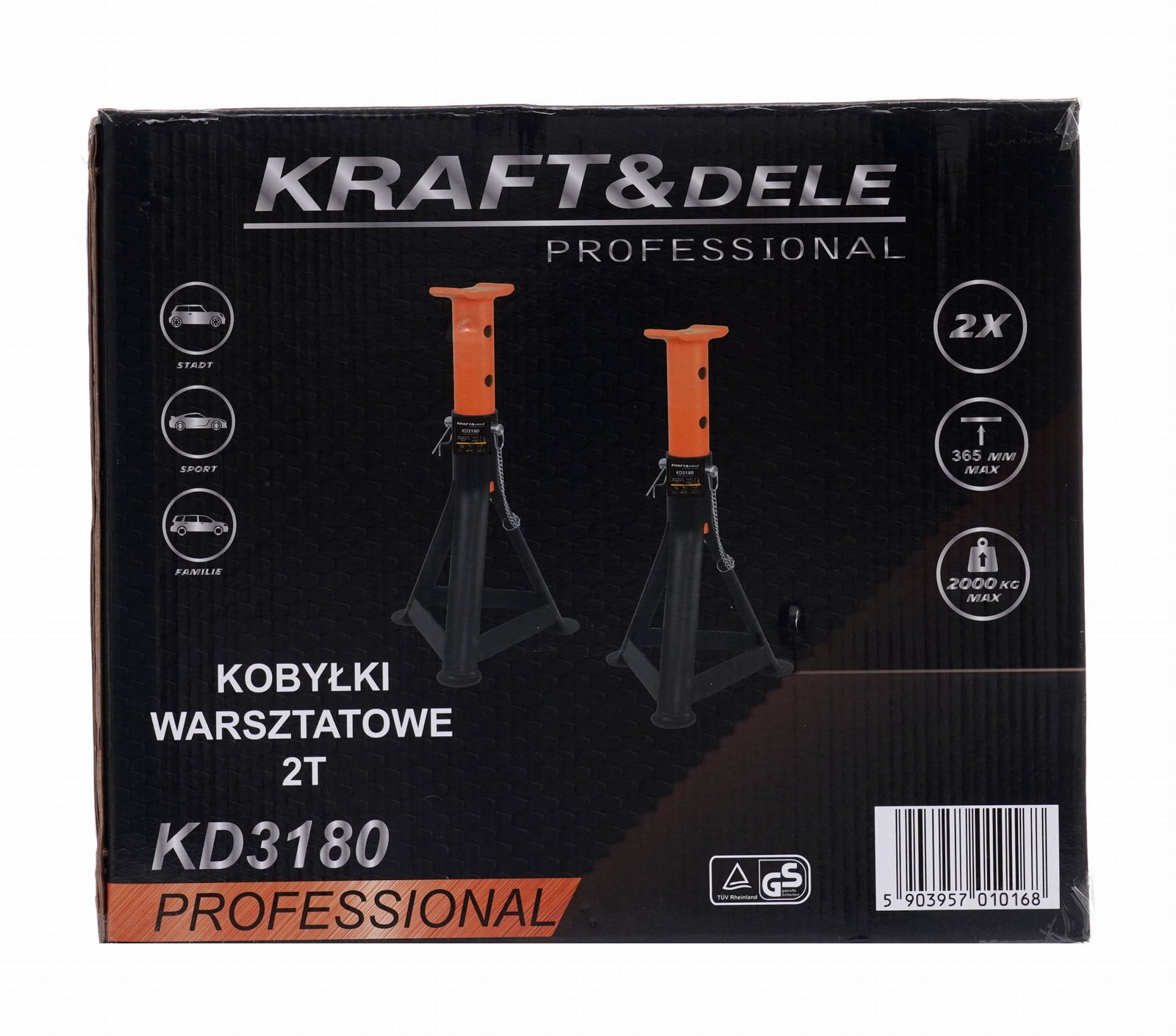 Automobiliniai atraminiai stovai 2T 265–365 mm KD3180 - Sodrinta.lt