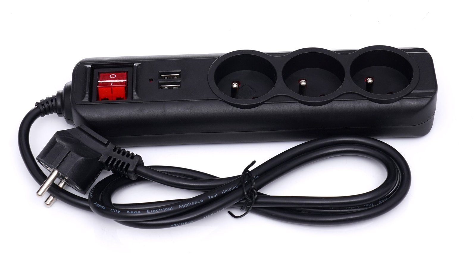 Prailgintuvas su USB, 3 m, 3 lizdai KD4032 - Sodrinta.lt