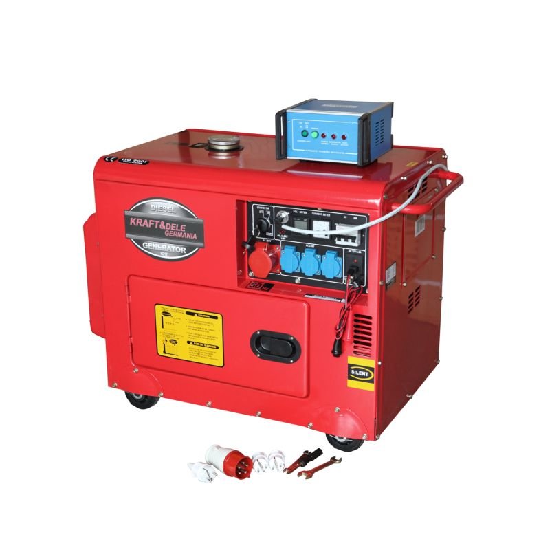 Dyzelinis trifazis elektros generatorius KRAFT&DELE 7000W 12/230/400V (KD121 2K) - Sodrinta.lt