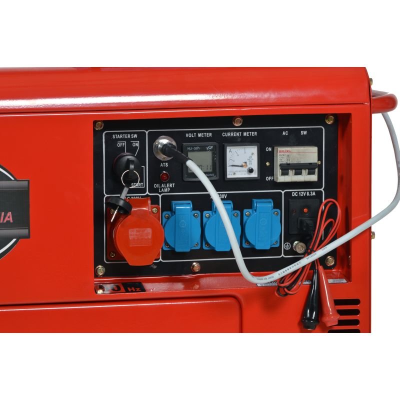 Dyzelinis trifazis elektros generatorius KRAFT&DELE 7000W 12/230/400V (KD121 2K) - Sodrinta.lt