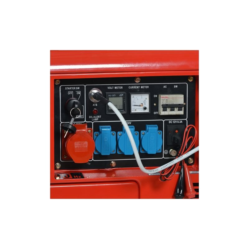 Dyzelinis trifazis elektros generatorius KRAFT&DELE 7000W 12/230/400V (KD121 2K) - Sodrinta.lt