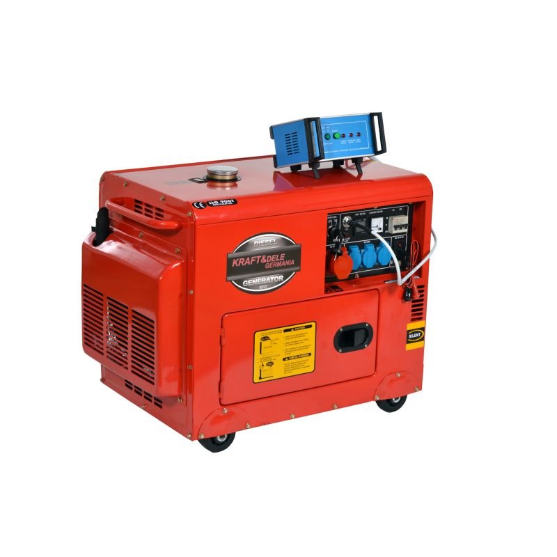 Dyzelinis trifazis elektros generatorius KRAFT&DELE 7000W 12/230/400V (KD121 2K) - Sodrinta.lt