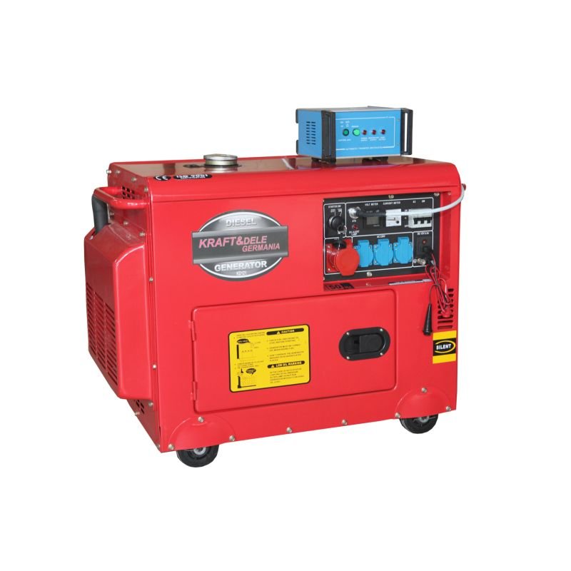 Dyzelinis trifazis elektros generatorius KRAFT&DELE 7000W 12/230/400V (KD121 2K) - Sodrinta.lt
