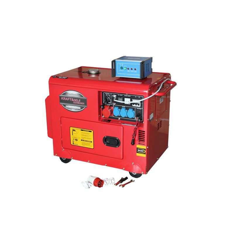 Dyzelinis trifazis elektros generatorius KRAFT&DELE 7000W 12/230/400V (KD121 2K) - Sodrinta.lt