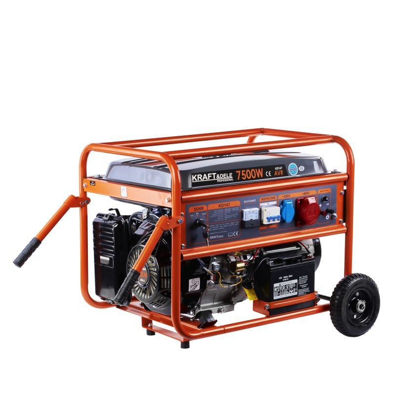 Benzininis vienfazis/trifazis elektros generatorius KD147 7,5 KW - Sodrinta.lt