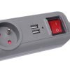 Prailginimo laidas su USB, 1,5 m, KD4033 - Sodrinta.lt