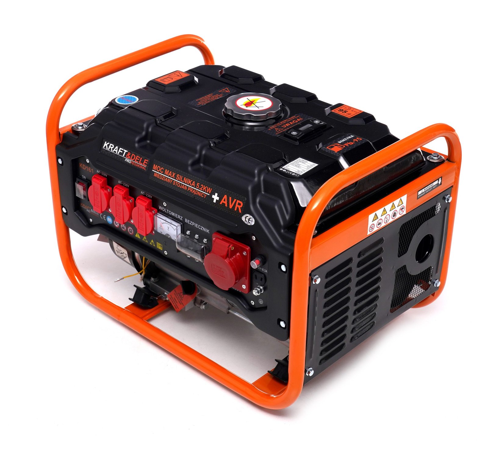 Elektros generatorius 3500 W 12/230 V/380 V KD161 - Sodrinta.lt