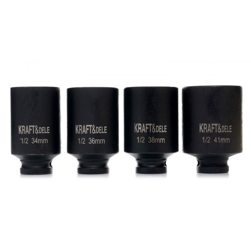 Smūginiai antgaliai 1/2" 6 kampų, 4 vnt. KD11753 - Sodrinta.lt