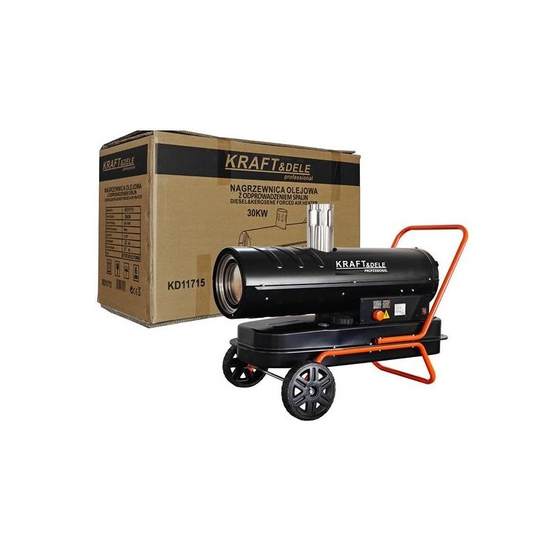 Dyzelinis oro šildytuvas su kaminu 30 kW KD11715 - Sodrinta.lt