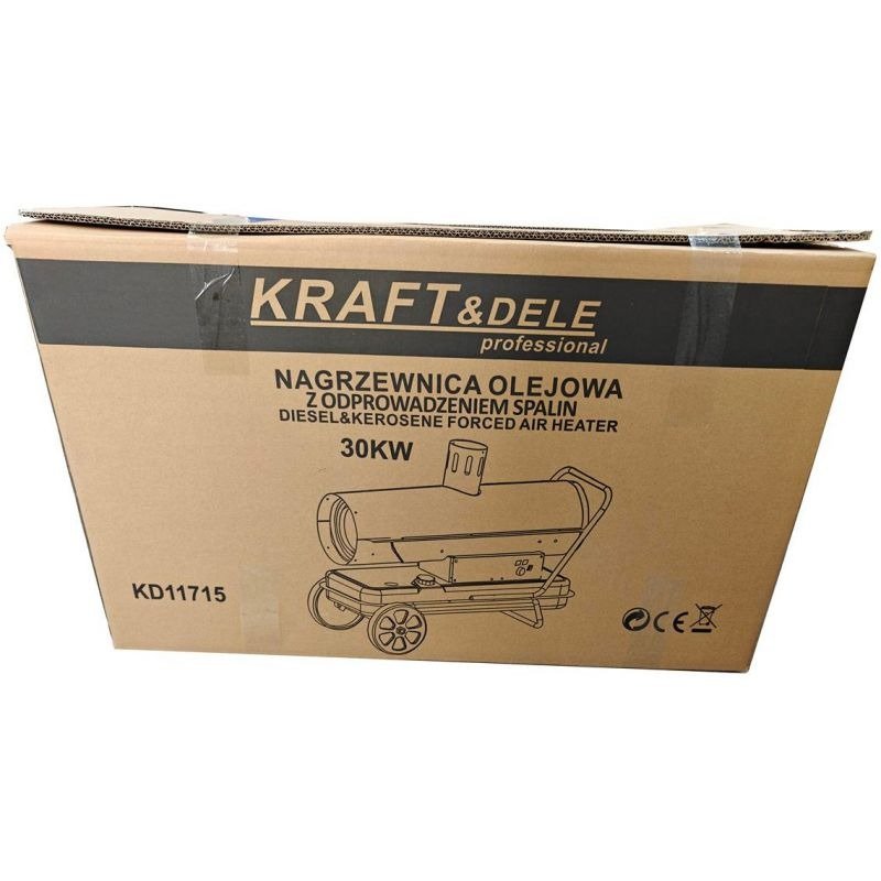 Dyzelinis oro šildytuvas su kaminu 30 kW KD11715 - Sodrinta.lt