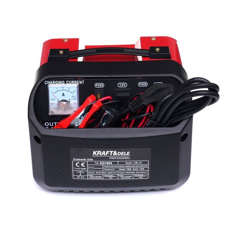 Automobilinis akumuliatoriaus įkroviklis 12 V / 24 V 10 A KD1905 - Sodrinta.lt