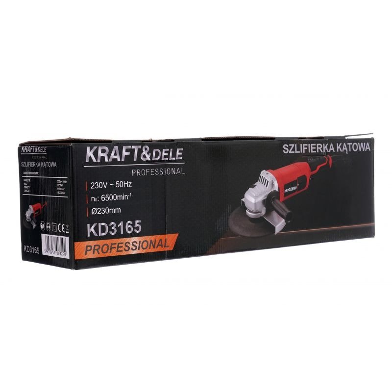 Kampinis šlifuoklis 230 mm / 2950 W KD3165 - Sodrinta.lt