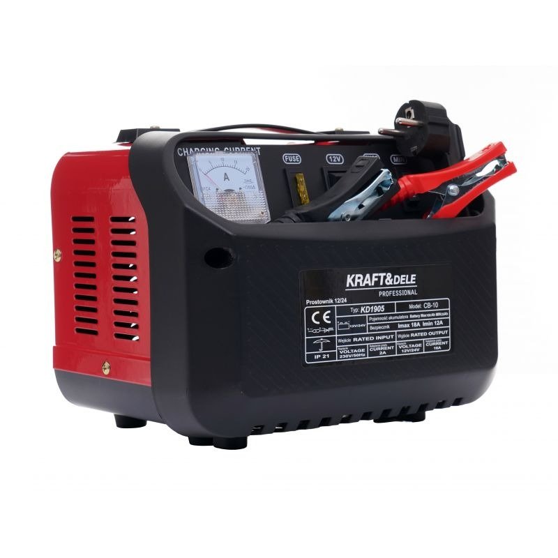 Automobilinis akumuliatoriaus įkroviklis 12 V / 24 V 10 A KD1905 - Sodrinta.lt