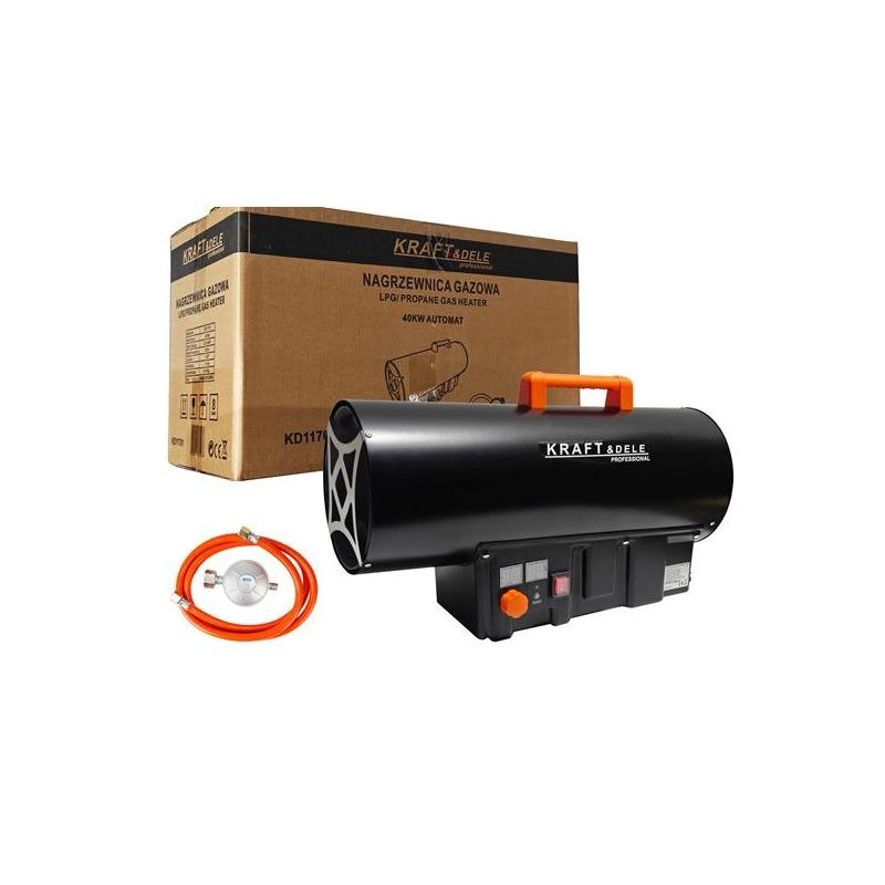 Dujinis šildytuvas su termostatu ir reduktoriumi KD11701 40 kW - Sodrinta.lt