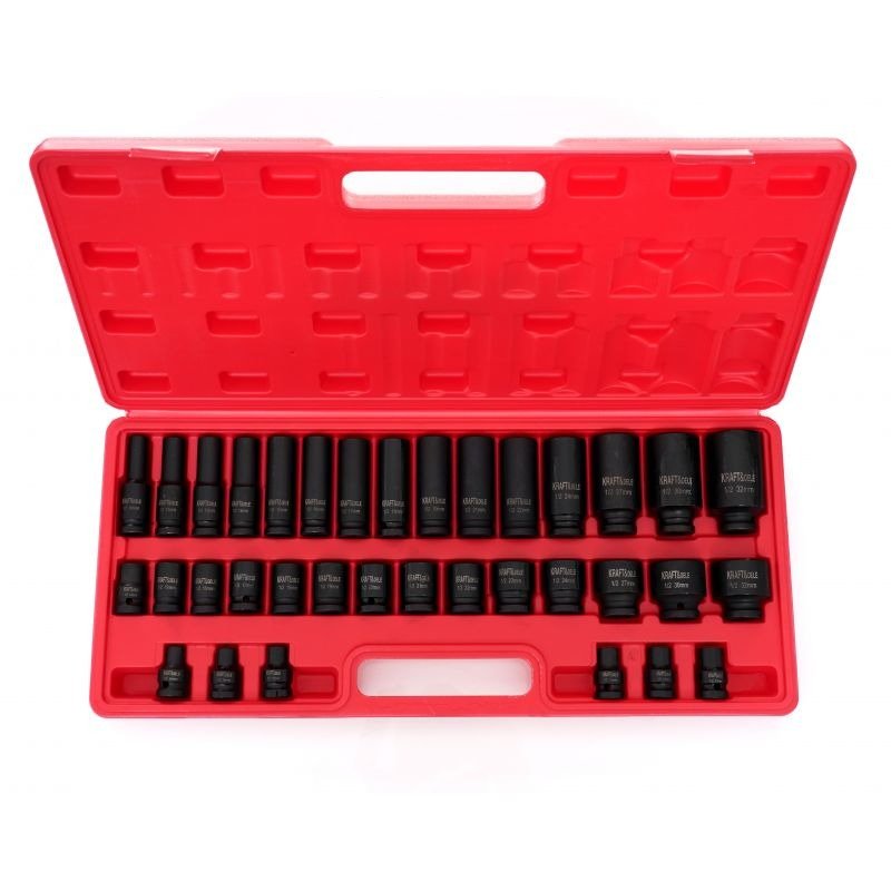 Smūginės galvutės 1/2" 35 vnt. rinkinys KD11757 - Sodrinta.lt
