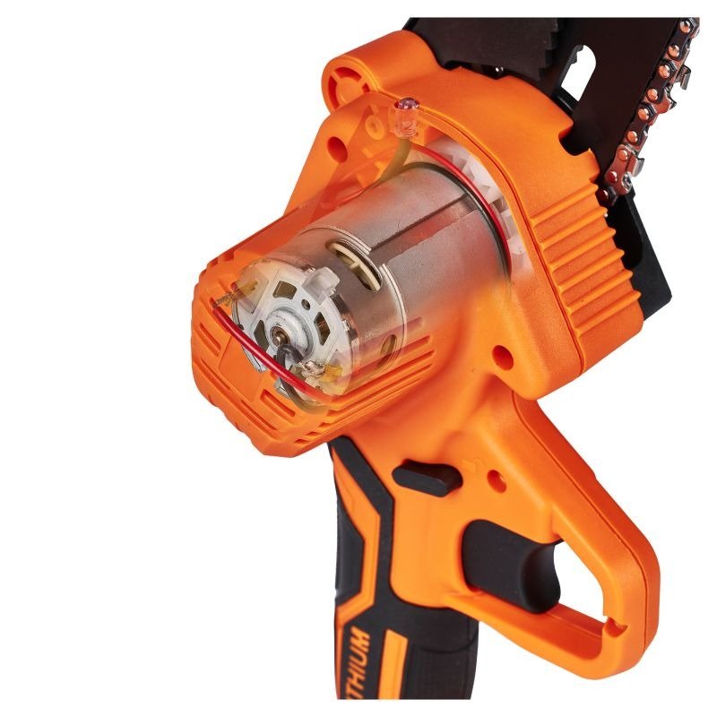 Mini akumuliatorinis grandininis pjūklas 21V 6 colių Kraftdele KD10626 - Sodrinta.lt