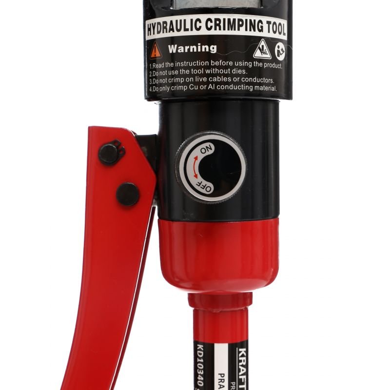 HIDRAULINIS KRAŠTŲ UŽSPAUDIMO ĮRANKIS KRAFT&DELE 10t, 16 - 300mm² KD10340 - Sodrinta.lt
