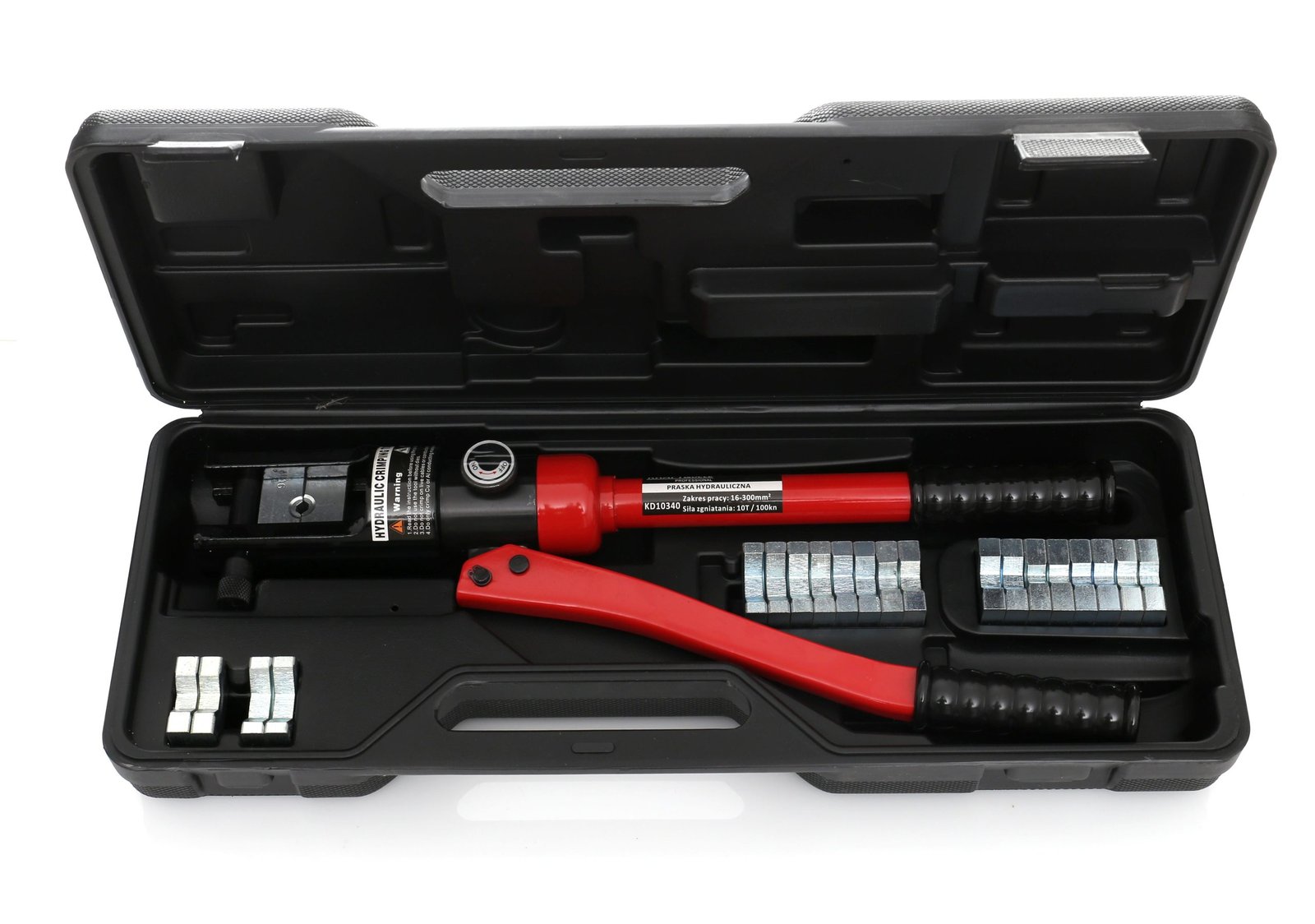 HIDRAULINIS KRAŠTŲ UŽSPAUDIMO ĮRANKIS KRAFT&DELE 10t, 16 - 300mm² KD10340 - Sodrinta.lt