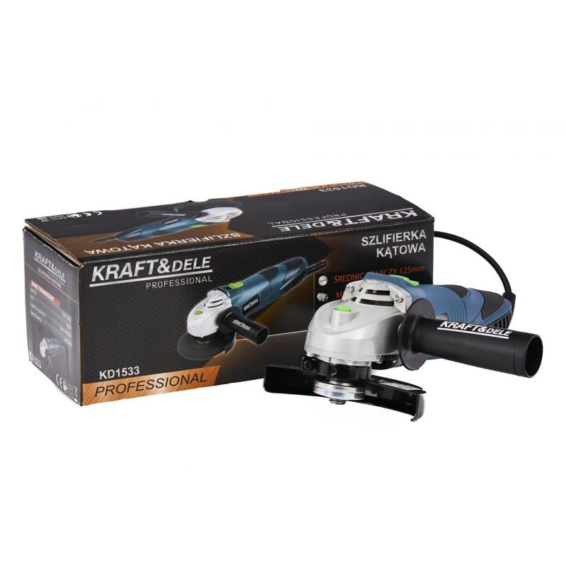 Elektrinis kampinis šlifuoklis - bulgarkė 125MM, 230V/900W KD1533 - Sodrinta.lt