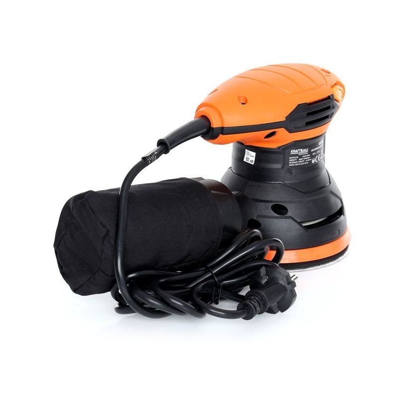 EKSCENTRINIS ŠLIFUOKLIS 110W + DULKIŲ MAIŠAS KD1684 - Sodrinta.lt