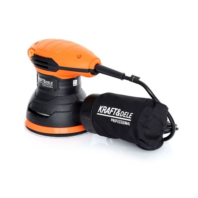 EKSCENTRINIS ŠLIFUOKLIS 110W + DULKIŲ MAIŠAS KD1684 - Sodrinta.lt