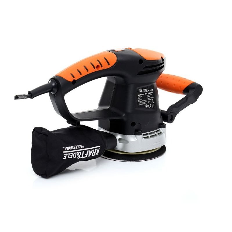 Šlifuoklis ekscentrinis 1200W/ 125mm + dulkių maišas (KD1678) - Sodrinta.lt