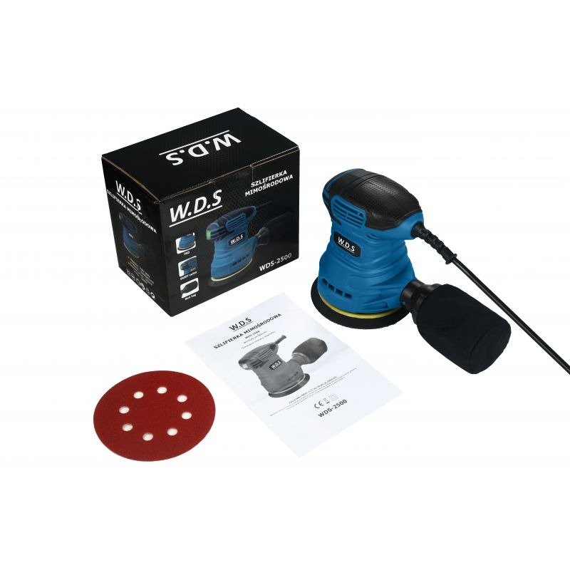 Ekscentrinis šlifuoklis 1300W WDS2500 - Sodrinta.lt