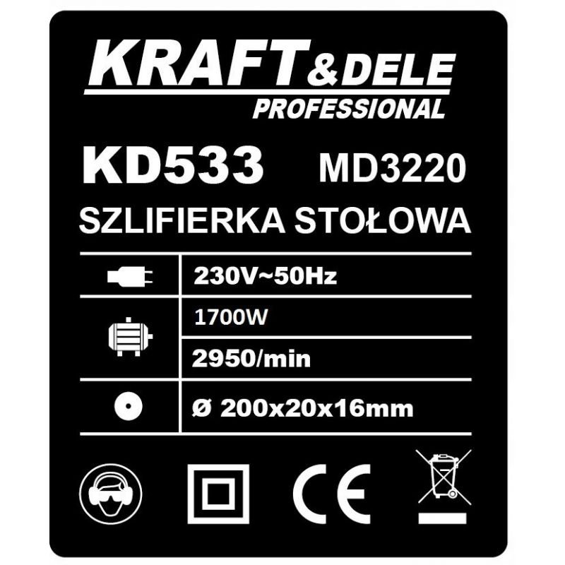 Galandinimo staklės-Šmirgelis 1700W KD533 - Sodrinta.lt