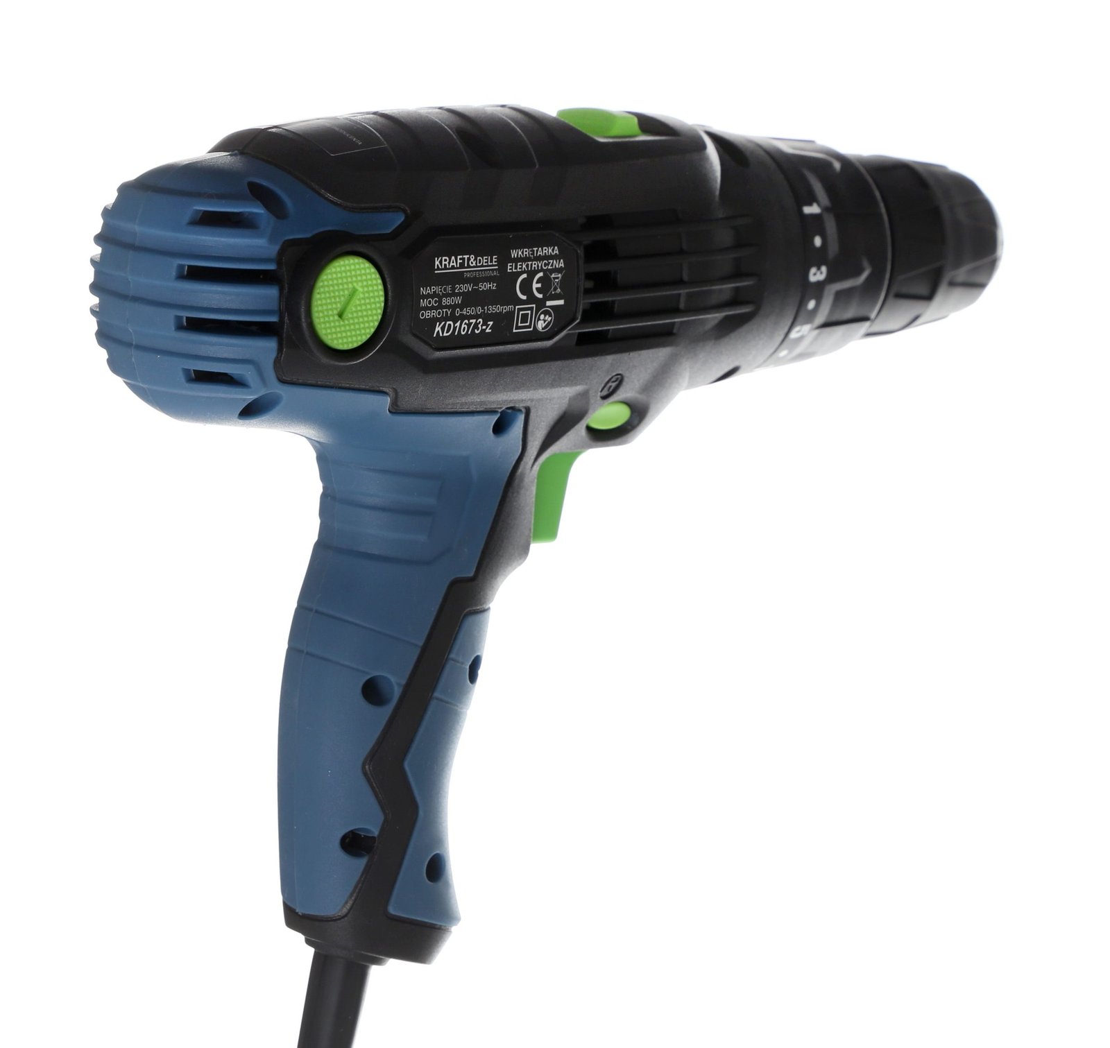 Elektrinis suktuvas-gręžtuvas 880W. 18/30Nm. KD1673-Z - Sodrinta.lt