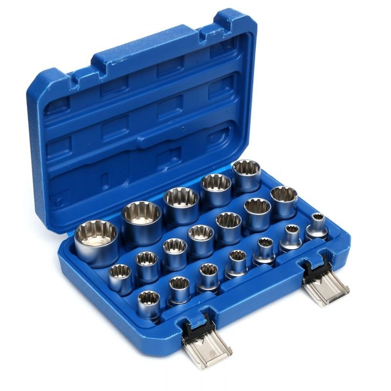 TORX galvučių rinkinys, 19 dalių, KD10347 - Sodrinta.lt